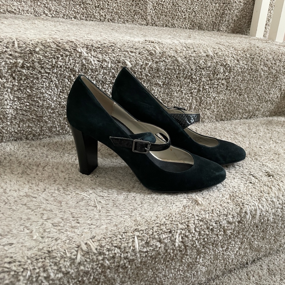 Calvin Klein Black Suede Heels